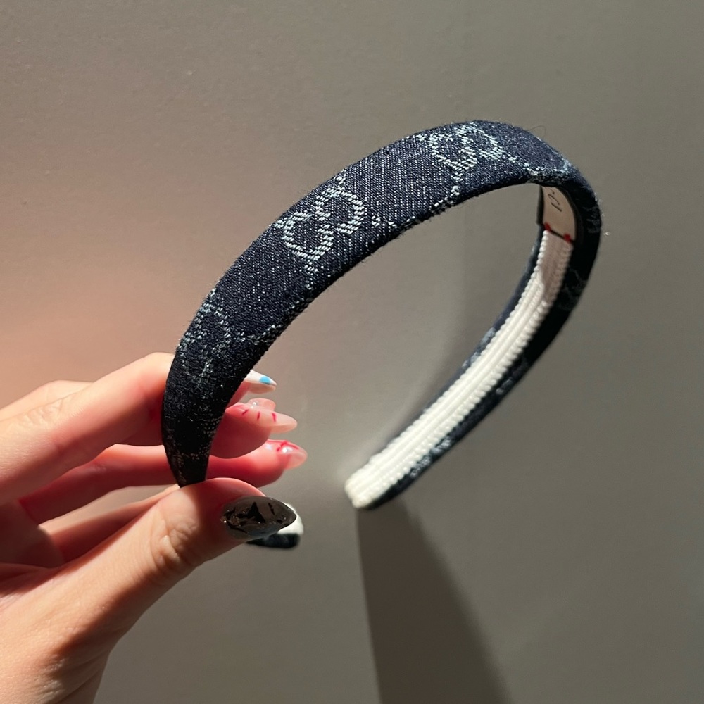 Gucci denim headband